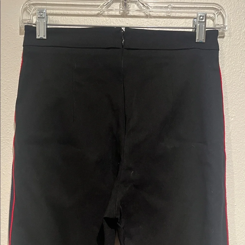 Urban Outfitters Black Pants with Red and White Pin Stripes Down the Legs - Picture 8 of 10
